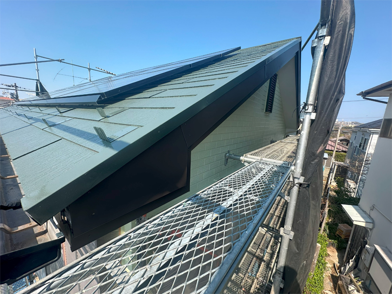 プレビュー5 破風板の板金巻き工事